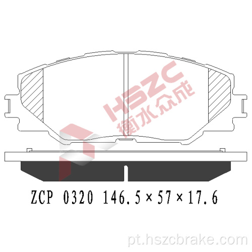 FMSI D1211 PAT DE FREIO CERAMICA PARA TOYOTA